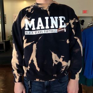 University Of Maine Football Bleached Crewneck